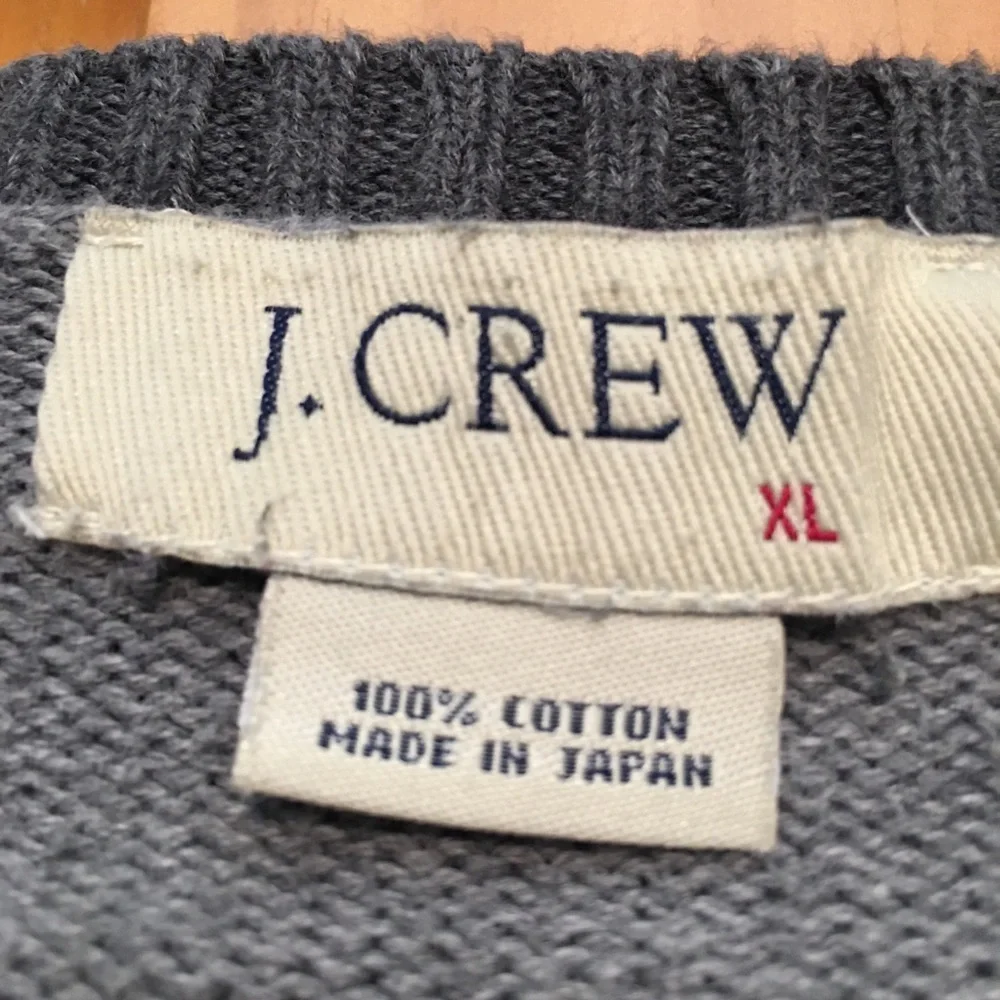 J. Crew Grey Cotton Sweater